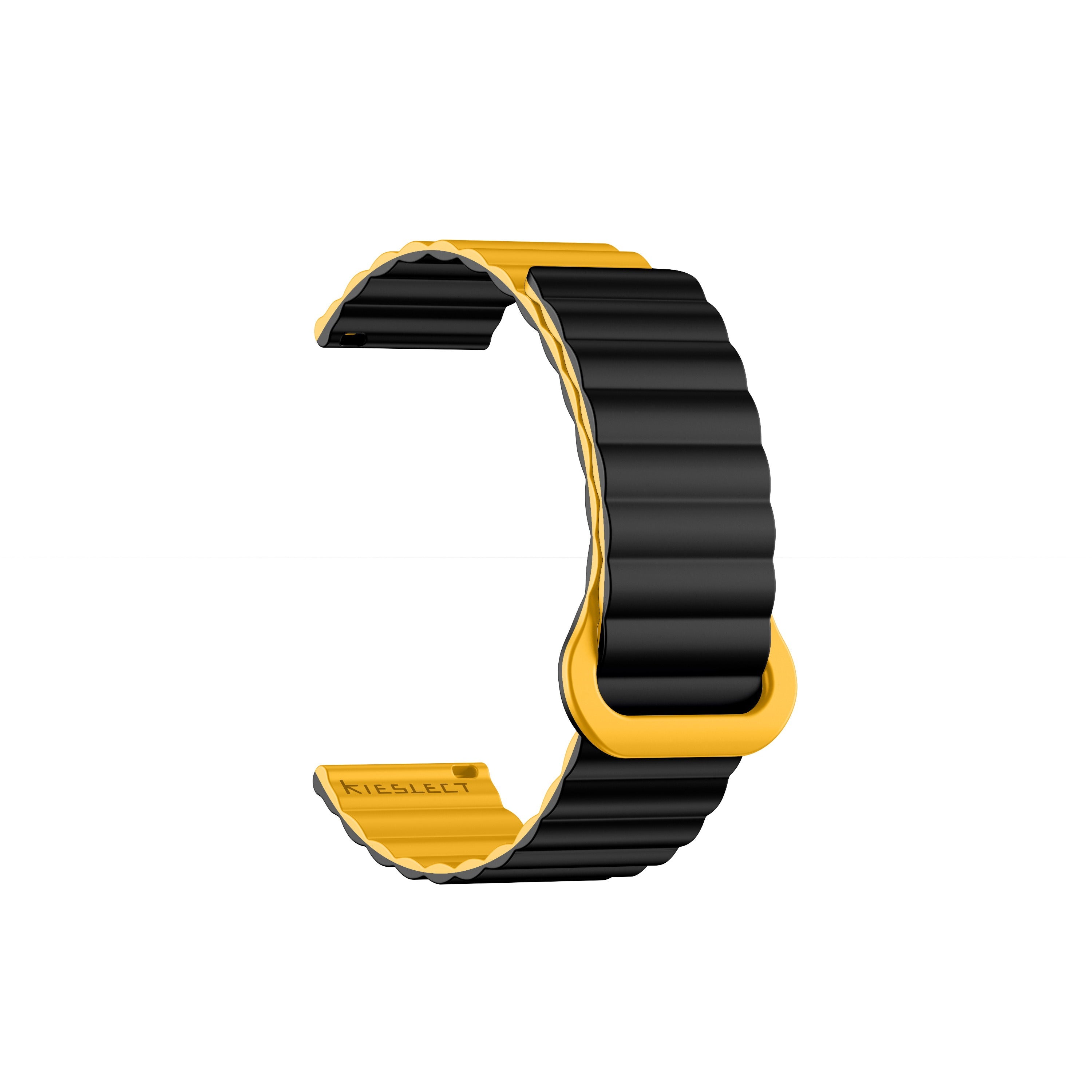 Kieslect 22MM Yellow Black Loop Strap
