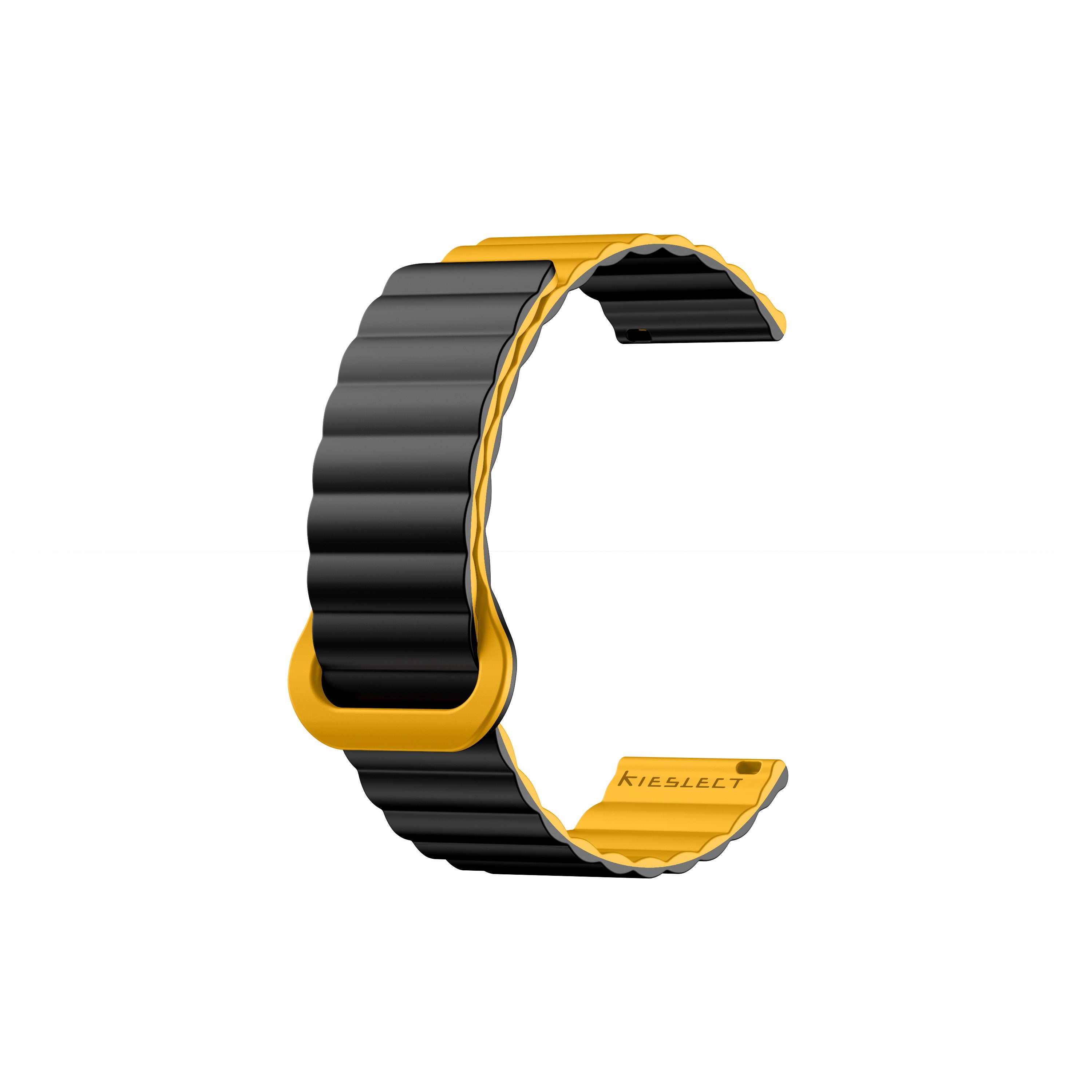 Kieslect 22MM Yellow Black Loop Strap