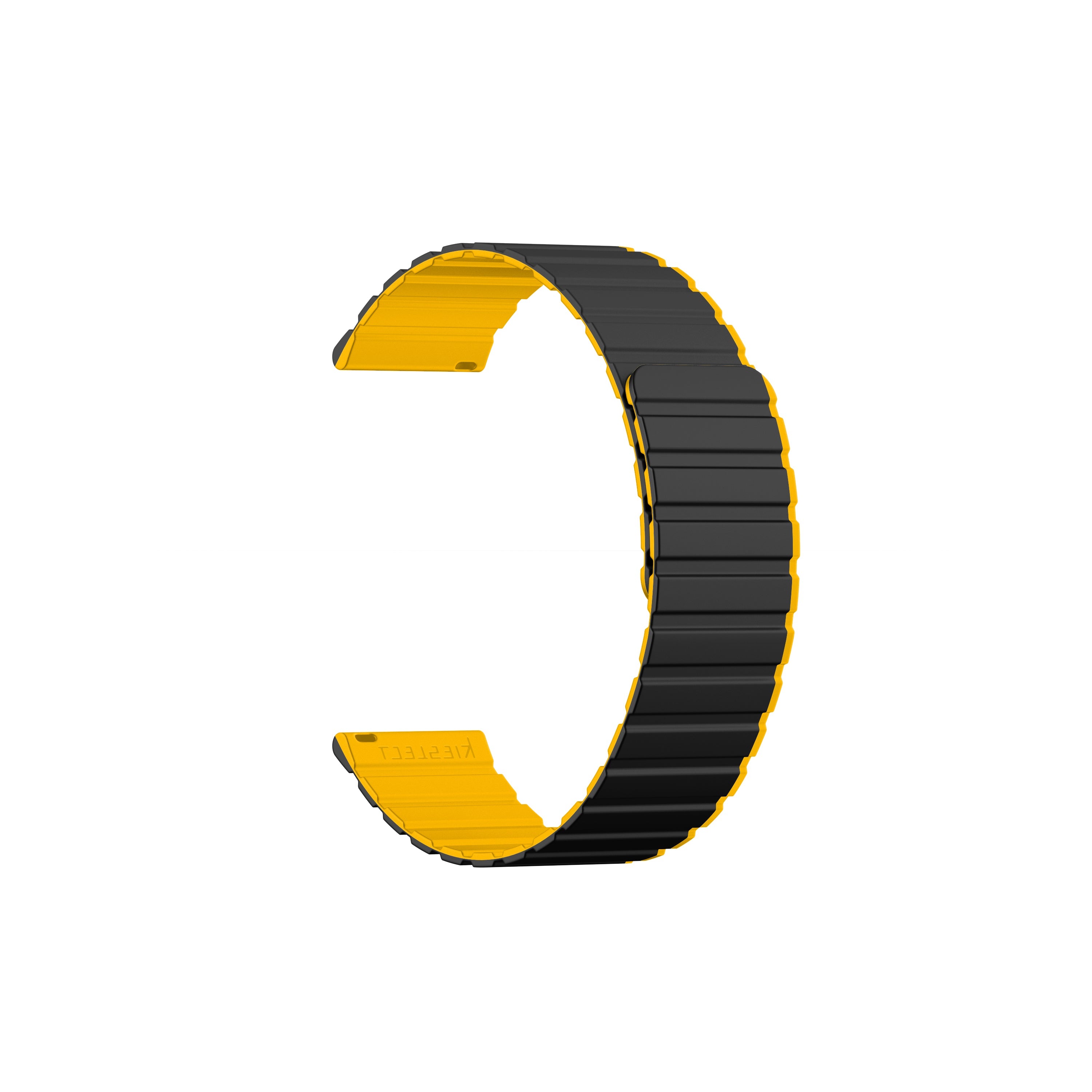 Kieslect 22MM Black Yellow Dual-tone Strap